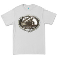 Dove Grey his master's voice Premium Tee - lanVoArt
