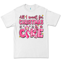 All I Want For Christmas Is A Cure Breast Cancer Premium Tee | Teevron