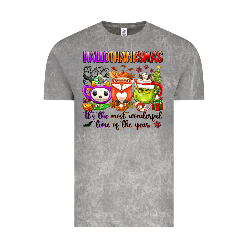 Hallothanksmas Its The Most Wonderful Time Of The Vintage Tee by texasbilliewilder | Teevron