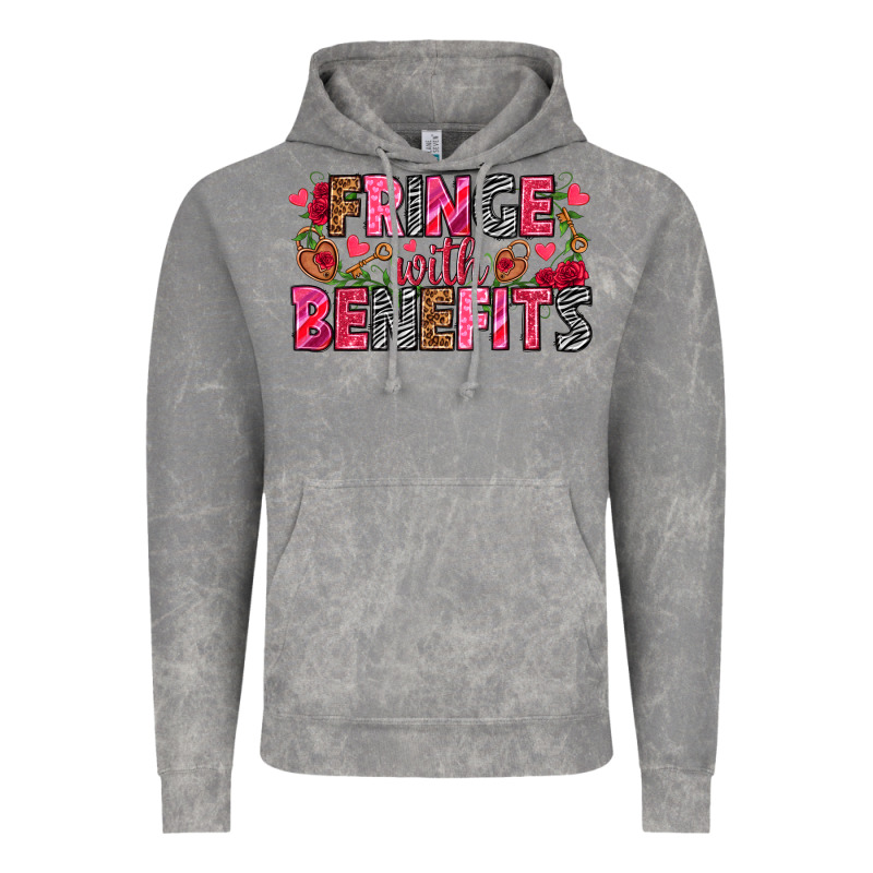 Fringe With Benefits Valentine's Day Vintage Hoodie by HowdyJamesFarm | Teevron