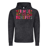 Vintage Black Fringe with benefits Valentine's Day Vintage Hoodie - HowdyJamesFarm