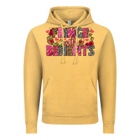 Vintage Mustard Fringe with benefits Valentine's Day Vintage Hoodie - HowdyJamesFarm