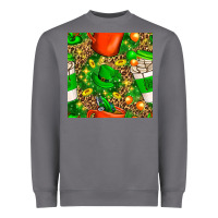 Storm coffee cups st. patrick's day with leopard seamless pattern bbs Heavyweight Sweatshirt - BundleAndBundleShop