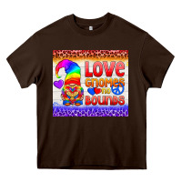 Chocolate Brown LGBTQ+ Love Gnomes No Bounds Tumbler Heavy Core Tee - BundleAndBundleShop