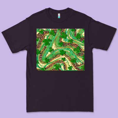 Shamrock Leopard Premium Tee Designed By Ranaportraitstore