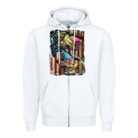 American Flag With Bass Fish Zipper Hoodie | Teevron