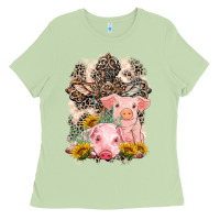 Matcha Western Pigs with Crosses Ladies Tee - LillyAllenDesigns