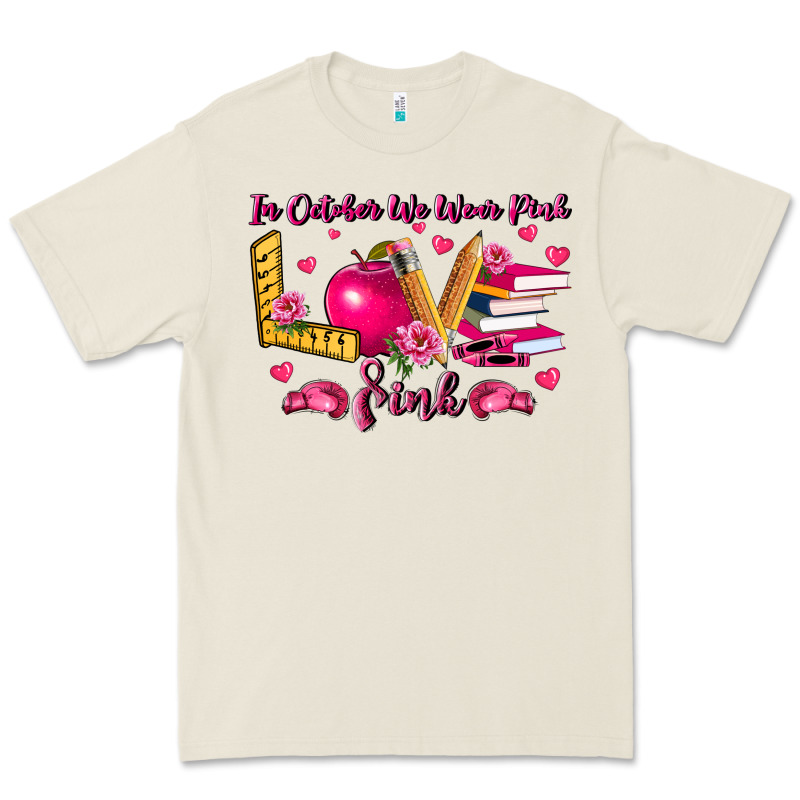In October We Wear Pink Teacher Premium Tee by LillyAllenDesigns | Teevron
