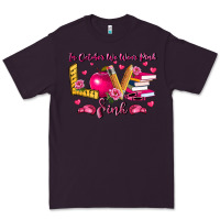 Plum in october we wear pink teacher Premium Tee - LillyAllenDesigns