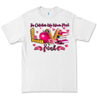 White in october we wear pink teacher Premium Tee - LillyAllenDesigns