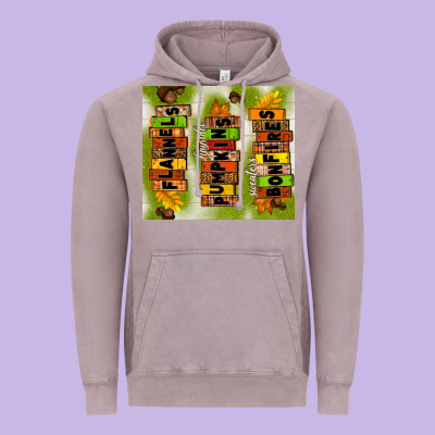 Flannels Hayrides Pumpkins Bonfires Fall Vintage Hoodie Designed By Tumblerdesignbyshophia