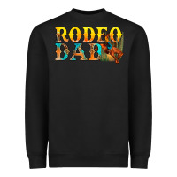 Black Western Rodeo Dad Heavyweight Sweatshirt - BundleAndBundleShop