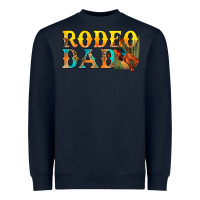Navy Western Rodeo Dad Heavyweight Sweatshirt - BundleAndBundleShop