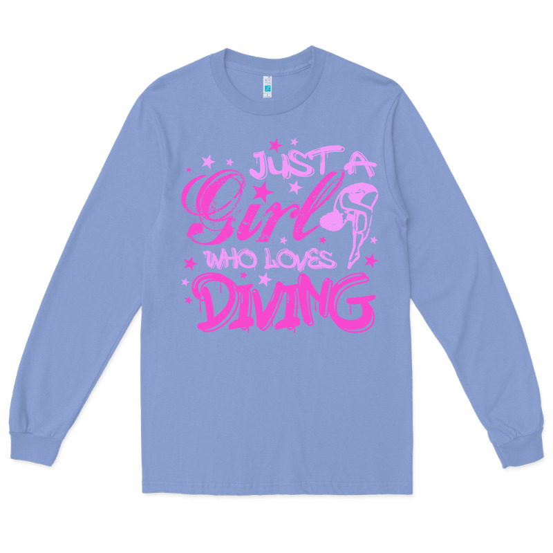 Funny Springboard Diving Quote Diver Gift For Love Girl Long Sleeve Tee by lanVoArt | Teevron