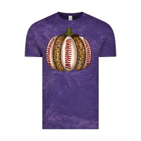 Cloud Purple Baseball Pumpkin Vintage Tee - texasbilliewilder