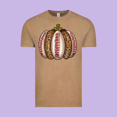 Baseball Pumpkin Vintage Tee Designed By Texasbilliewilder