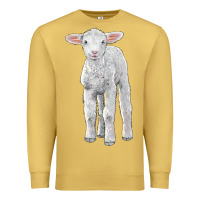 Antique Gold merino wool baby sheep Premium Sweatshirt - LillyAllenDesigns