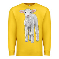 Lemon merino wool baby sheep Premium Sweatshirt - LillyAllenDesigns
