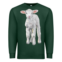 Sports Green merino wool baby sheep Premium Sweatshirt - LillyAllenDesigns