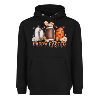 Black happy easter day eggs Heavyweight Hoodie - RacoonDesign