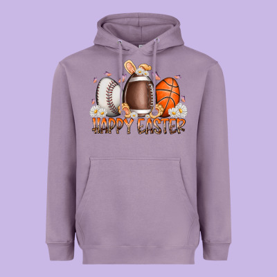 Happy Easter Day Eggs Heavyweight Hoodie Designed By Racoondesign