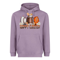 Lavender happy easter day eggs Heavyweight Hoodie - RacoonDesign