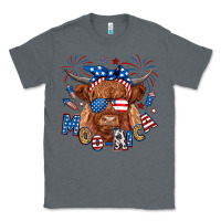 Charcoal Heather moo rica highland cow Classic Tee - RanaPortraitStore