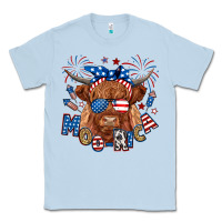 Dusty Blue moo rica highland cow Classic Tee - RanaPortraitStore