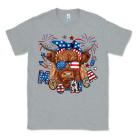 Heather Grey moo rica highland cow Classic Tee - RanaPortraitStore