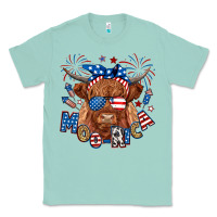 Seafoam moo rica highland cow Classic Tee - RanaPortraitStore