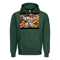 Sports Green Western 4th Of July Lama Zipper Hoodie - LillyAllenDesigns