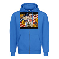 True Royal Western 4th Of July Lama Zipper Hoodie - LillyAllenDesigns