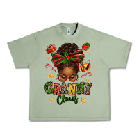 Oil Green granny claus afro messy bun Urban Heavy Tee - texasbilliewilder