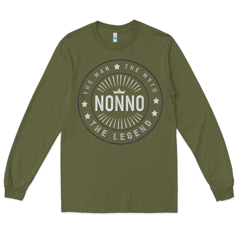 Graphic 365 Nonno The Legend Grandpa Men Funny Gift Long Sleeve Tee by lanVoArt | Teevron