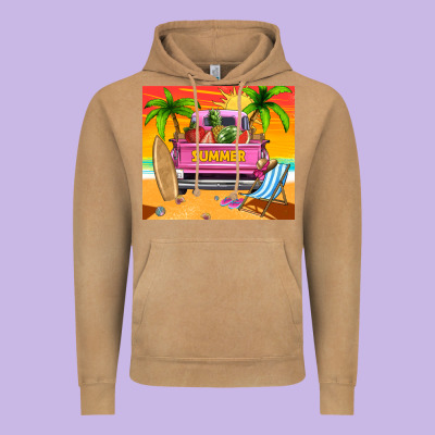 Summer Truck Vintage Hoodie Designed By Tumblerdesignbyshophia