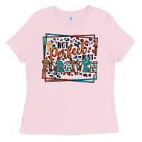 Bubblegum Pink Not perfect just forgiven Ladies Tee - LillyAllenDesigns
