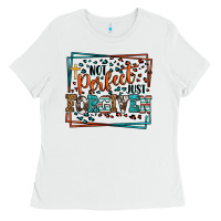 White Not perfect just forgiven Ladies Tee - LillyAllenDesigns