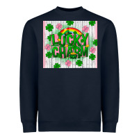 Navy lucky charm st patricks Heavyweight Sweatshirt - FaDigitalArtStudio