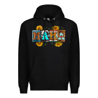 Black license letters western mama Premium Hoodie - RanaPortraitStore