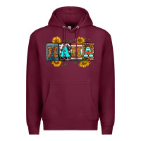 Burgundy license letters western mama Premium Hoodie - RanaPortraitStore