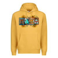 Mustard license letters western mama Premium Hoodie - RanaPortraitStore