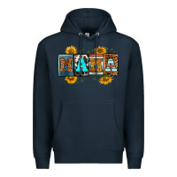 Navy license letters western mama Premium Hoodie - RanaPortraitStore
