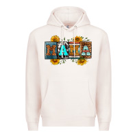 Pale Pink license letters western mama Premium Hoodie - RanaPortraitStore