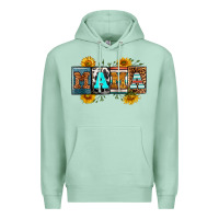 Seafoam license letters western mama Premium Hoodie - RanaPortraitStore