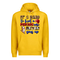 Lemon It's Hard To Beat A Person Who Never Gives Up Premium Hoodie - BundleAndBundleShop