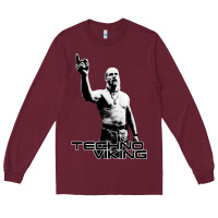 Burgundy techno viking Long Sleeve Tee - lanVoArt