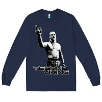 Navy techno viking Long Sleeve Tee - lanVoArt