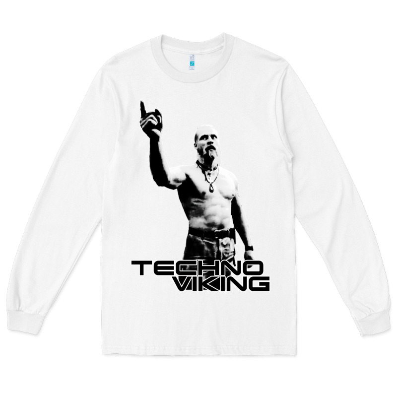 Techno Viking Long Sleeve Tee by lanVoArt | Teevron