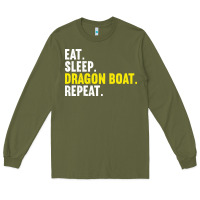Army Green Dragon Boat-Kdkal Long Sleeve Tee - lanVoArt