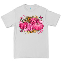 Dove Grey breast cancer awareness pink pumpkins Premium Tee - LillyAllenDesigns